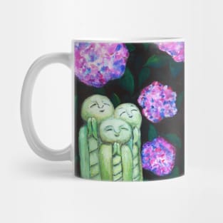 Watercolor - Smiling monk statue Mug